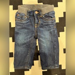 Baby Gap fleece lined straight leg jeans 6 month